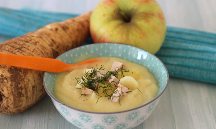 Babybrei mit Fechel, Apfel und Hähnchen – Mittagsbrei Rezept für Babys Babybrei mit Fechel, Apfel und Hähnchen – Mittagsbrei Rezept für Babys