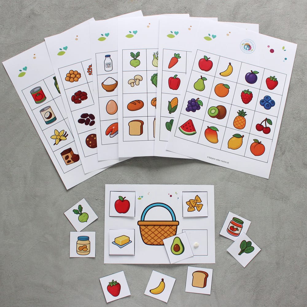 Kinder Einkaufsliste zum selbst ausdrucken