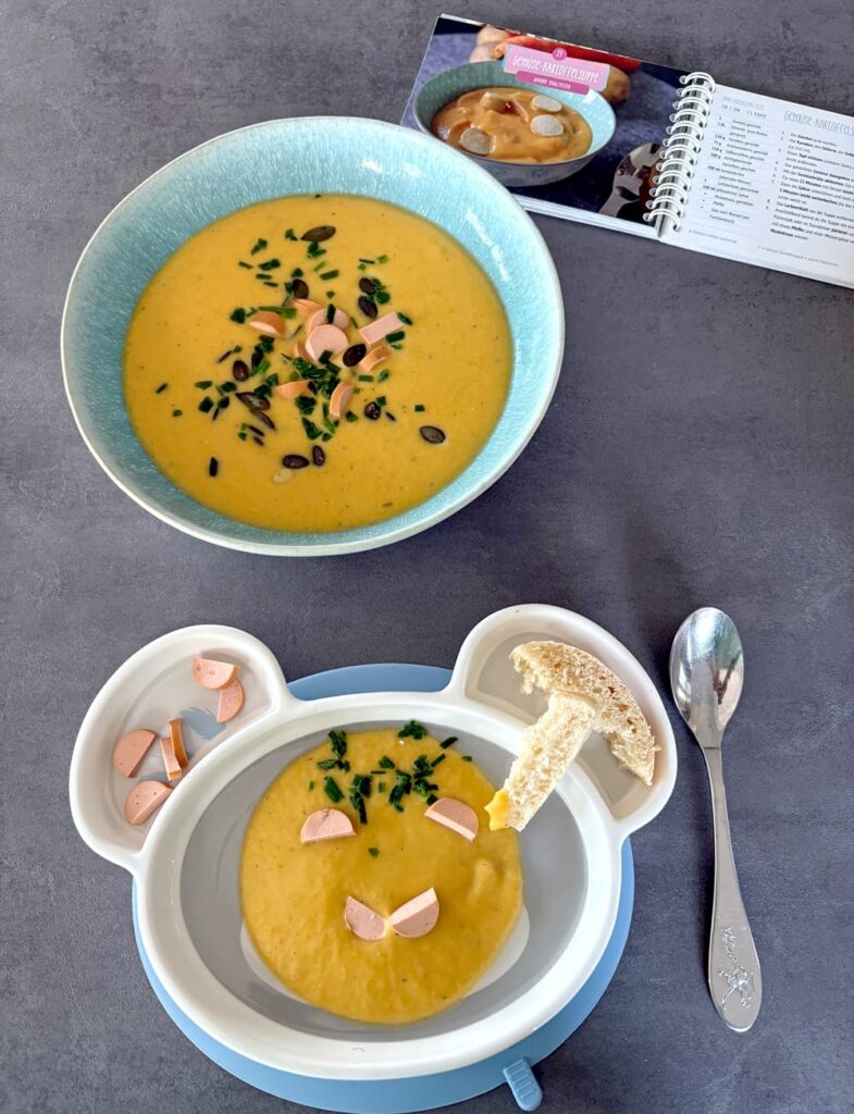 So kann Baby Suppe essen
